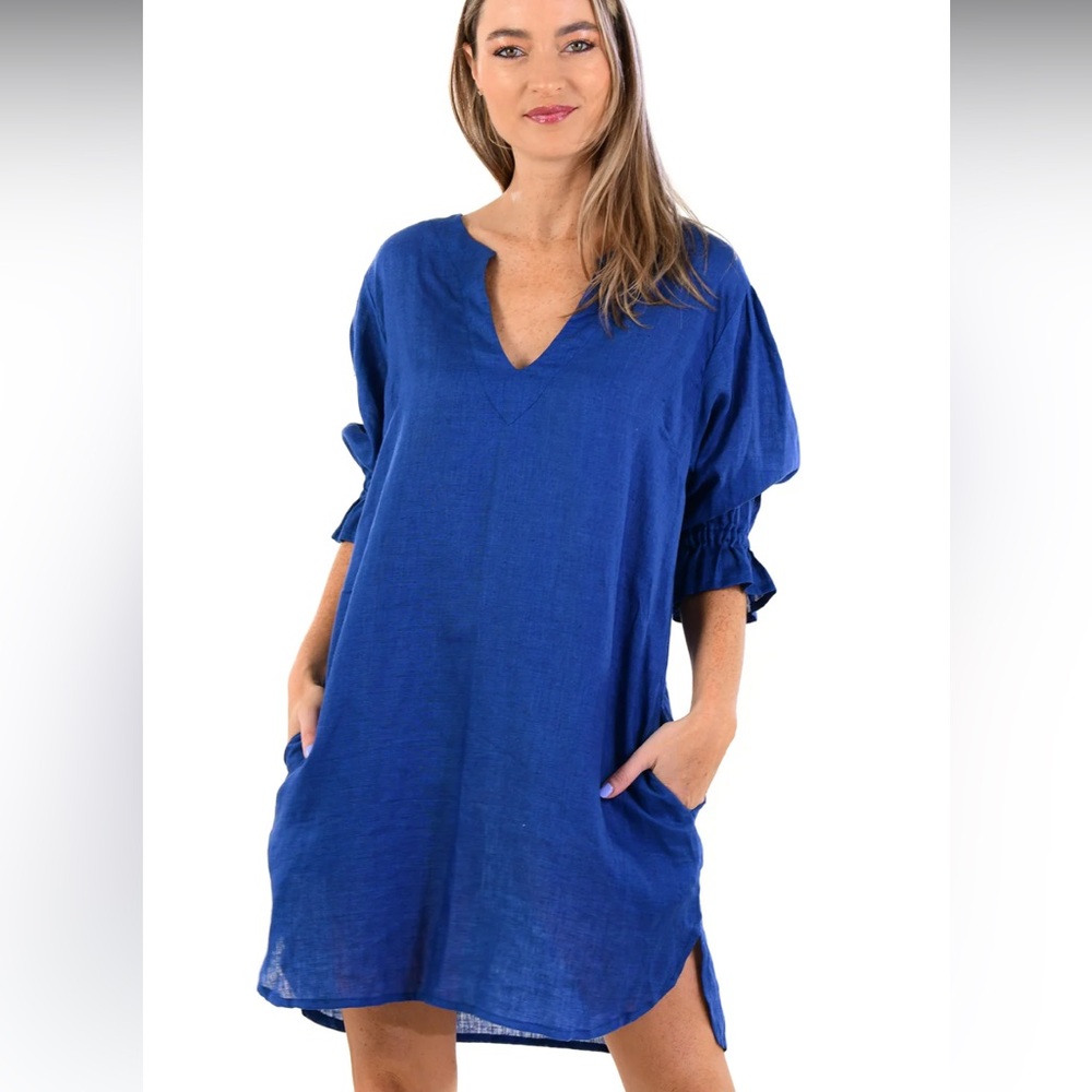 Walker & wade Dress blue Small 100% Cotton